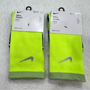 Nike Spark Dri-FIT Neon Yellow Athletic Socks
